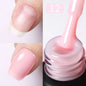 Blushimmer BORN PRETTY Milky Pink Rubber Base Gel nail polish with glitter, 15ml, semi-permanent UV LED soak-off gel, self-leveling finish