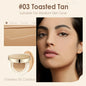 Blushimmer FOCALLURE Air Cushion Foundation with waterproof, matte finish, high coverage, poreless and smooth face makeup in a compact container.