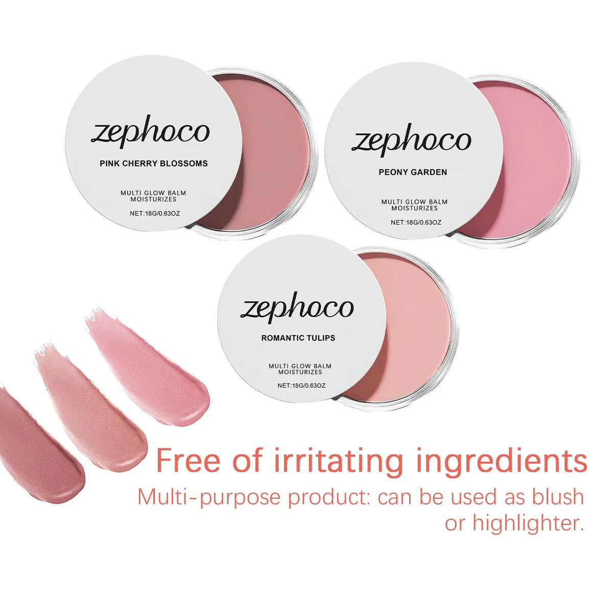 Blushimmer Pink Sakura Cream Blush Stick with natural, hydrating formula and lightweight, smooth application for cheeks.