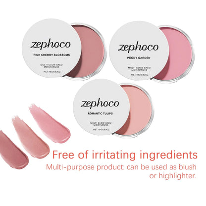 Blushimmer Pink Sakura Cream Blush Stick with natural, hydrating formula and lightweight, smooth application for cheeks.
