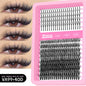 Blushimmer WOSHEER Lash Clusters Kit with spiky eyelash extension clusters and volume individual lashes for DIY lash enhancement.