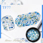 Blushimmer Meet Across 5ml pink dried flower gel nail polish with natural flower accents, suitable for UV and LED nail art.