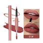 2 In 1 Double-end Lipgloss Lipliner Moisturizing Lipgloss Waterproof Long Lasting Matte Lip Liner Pen Makeup Lipliner 6 Colors