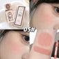 Gege bear Strawberry Cupid Pink Pop Set Velvet Matte Lip Cream Pressed Powder Liquid Blush Set Long Lasting Lightweight Makeu