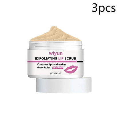 Blushimmer Gentle Lip Scrub with exfoliating sugar grains and moisturizing ingredients for soft, smooth, and hydrated lips.