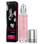 Blushimmer 10ml perfume pheromone oil for men and women, long-lasting essential body scent in a sleek transparent bottle.