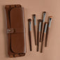 6pcs Soft Horse Hair Eye Makeup Brush Set - Complete Eyeshadow/Blending/Brow/Lip brush Tools