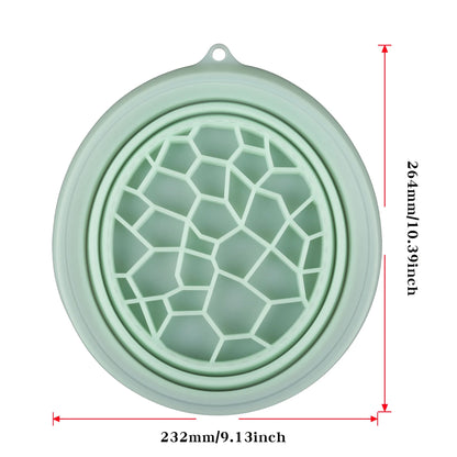 Foldable Silicone Face Ice Bath Tray Cold Therapy for Facial Puffiness Portable Cryo Skin Tool Travel Beauty Bowl Facial Tool