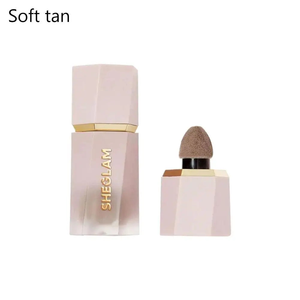 Blushimmer SHEGLAM liquid blush and facial nourishing blusher gel with multi-purpose lip gloss and highlighter in a sleek container.