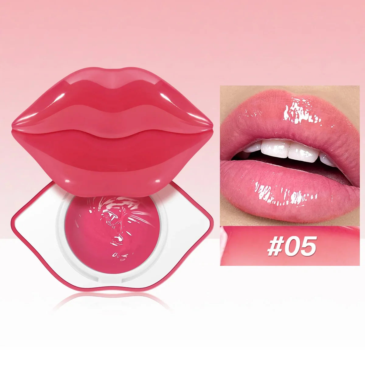Blushimmer Korean Lip Sleeping Mask in a jar, hydrating overnight balm for dry, chapped lips, repair and care treatment.