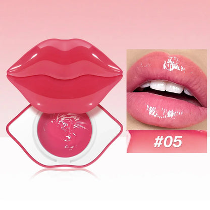 Blushimmer Korean Lip Sleeping Mask in a jar, hydrating overnight balm for dry, chapped lips, repair and care treatment.