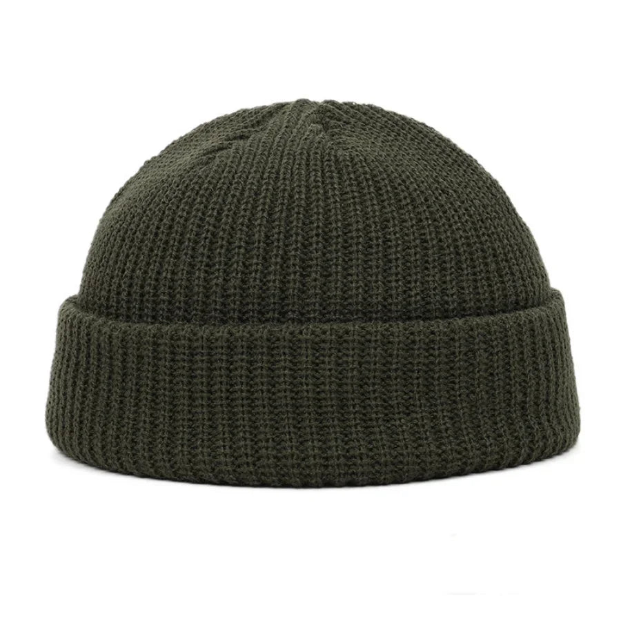 Knitted Hat for Men Women Caps Hip Hop Wool Fashion Simple Warm Skullies Beanies Solid Autumn Winter Beanie Cap Trendy Style