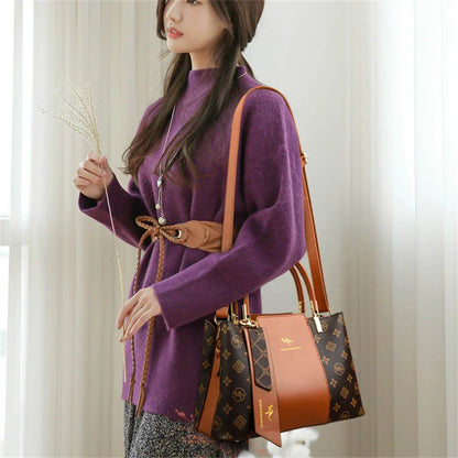 LPO fashion print shoulder crossbody handbag with adjustable strap and stylish design, perfect for casual or chic outfits.