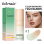 Waterproof Color Changing Liquid Foundation Centella Korean High Coverage Foundation Cream For Face Base Makeup