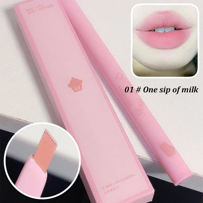 Blushimmer Dessert Lip Liner Automatic waterproof lip pencil with rotating tip for precise, long-lasting lip outline and color.