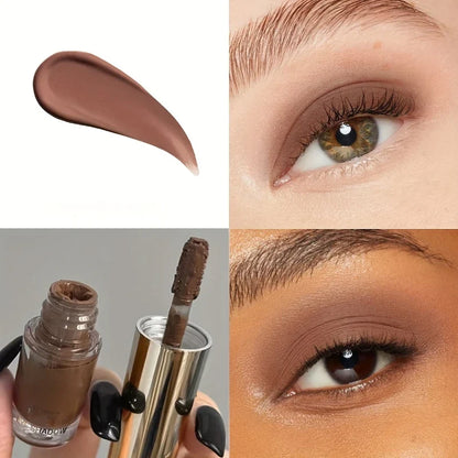 Blushimmer liquid eyeshadow stick with matte and glitter shades, showcasing blendable, creamy texture for natural eye makeup.