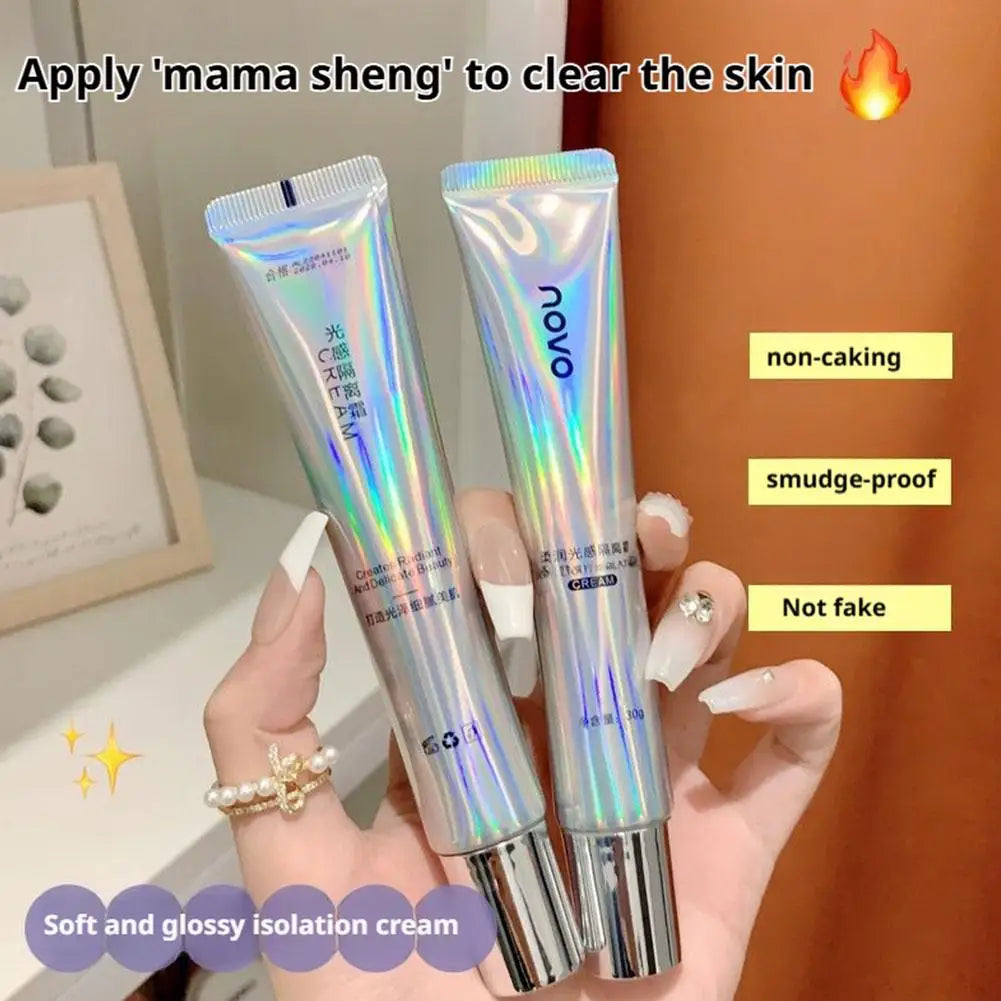 Blushimmer oil control primer with pore-blurring, brightening, and moisturizing properties for a smooth, pre-makeup face base.