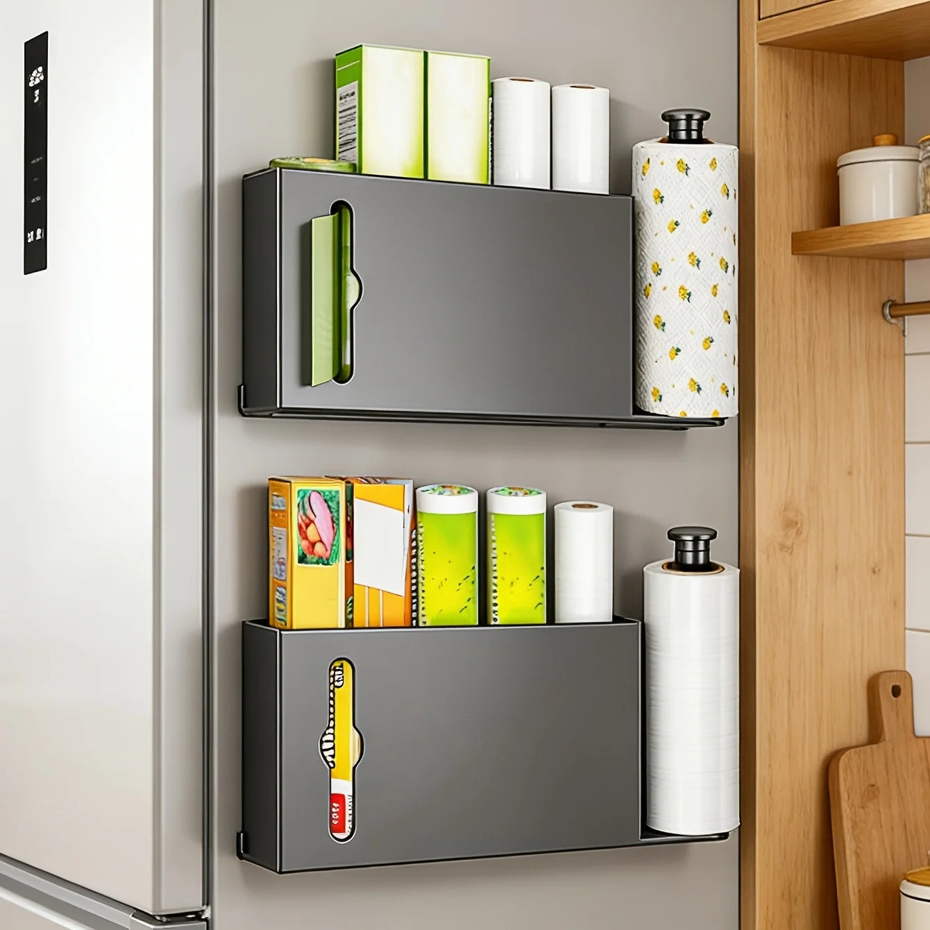 Space Saving Paper Towel Rack Household Storage Holder Practical Design  Kitchen Bathroom Laundry Daily Organization Accessories