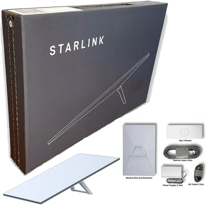New SpaceX-Starlink Standard Kit V4 Gen 3 Standard High-Speed Low-Latency Internet Satellite Dish Router Wi-Fi 6 WiFi full Kit