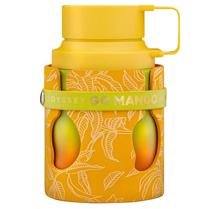 Armaf Odyssey Eau De Parfum spray by Blushimmer featuring fruity, woody, amber, vanilla notes in a long-lasting unisex fragrance.