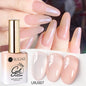 Blushimmer UR SUGAR 15ml translucent white jelly gel polish for UV nail art, semi-permanent soak-off gel varnish.