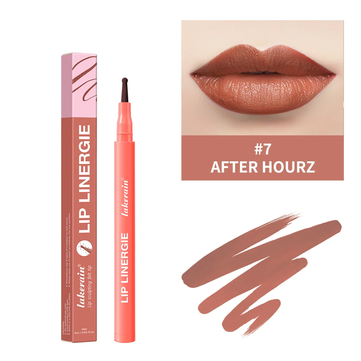 Blushimmer waterproof lip liner and stain set in 8 colors, transfer-proof, smudge-resistant, long-lasting lipstick and lip color.