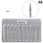 10Pcs Diamond Milling Cutter For Manicure Electric Nail Drill Bits Accessory Pedicure Machine Nail File Gel Remover Tool