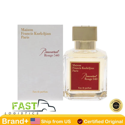 Maison Francis Kurkdjian Baccarat Rouge 540 perfume spray bottle with 70ML capacity, showcasing elegant packaging and branding.