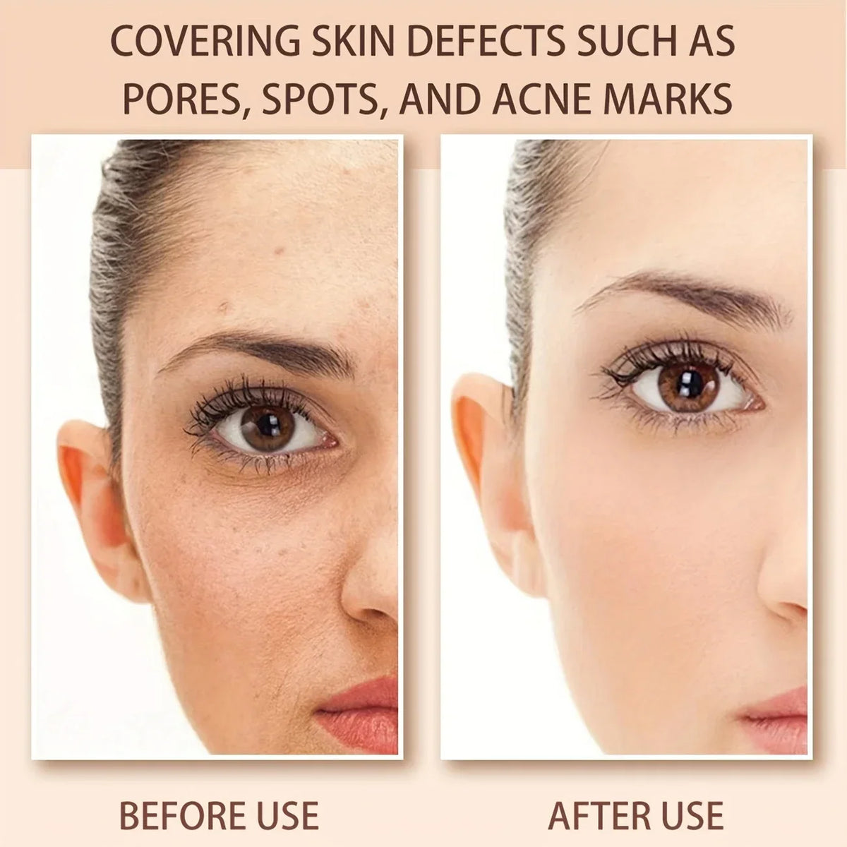 Blushimmer cream foundation stick with flawless satin finish, long-lasting waterproof full coverage for concealing imperfections.