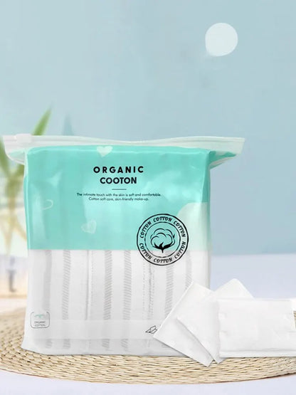 Blushimmer disposable double-sided makeup removal cotton pads with 240 pieces, suitable for facial cleaning and wet application.