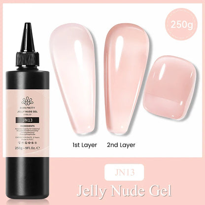 Black and white gel nail polish from Blushimmer, 250g semi-permanent UV/LED soak-off gel in a refill package.