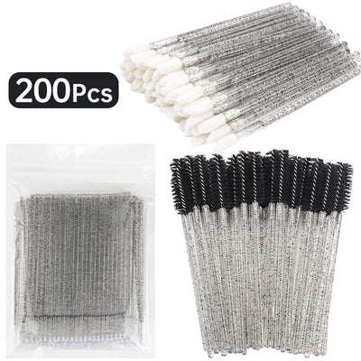 Wholesale 200 Pcs Eyelash Extension Removal Micro Makeup Set Brush Lipline Special Eyelash Brush for Women Lash Make Up Tool
