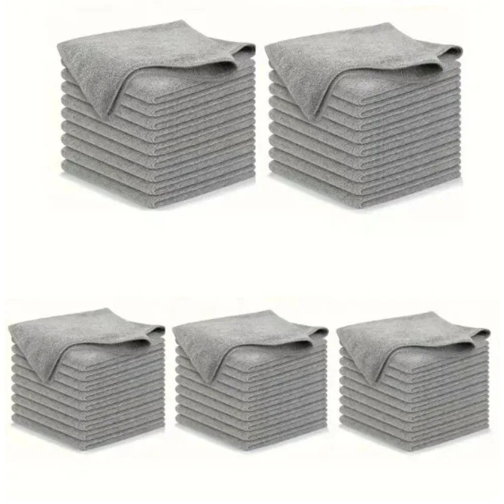 5/10/20 Item 5: Kitchen Towels, Ultra-fine Fiber Light Gray Cleaning Cloth Set, Soft and stain-resistant fabric