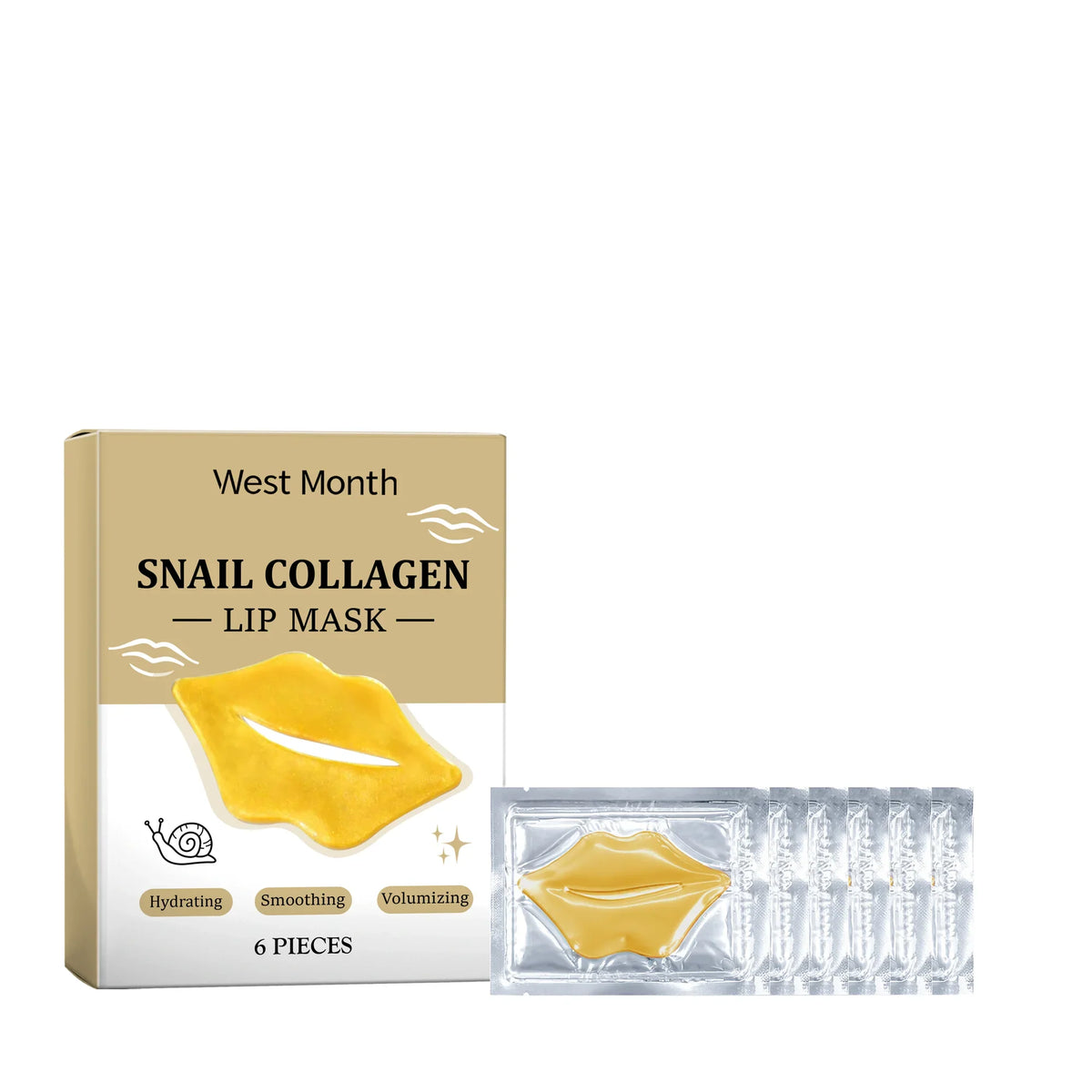 Blushimmer crystal collagen lip mask in pink, moisturizing and plumping lips, reducing wrinkles and smoothing lip lines.