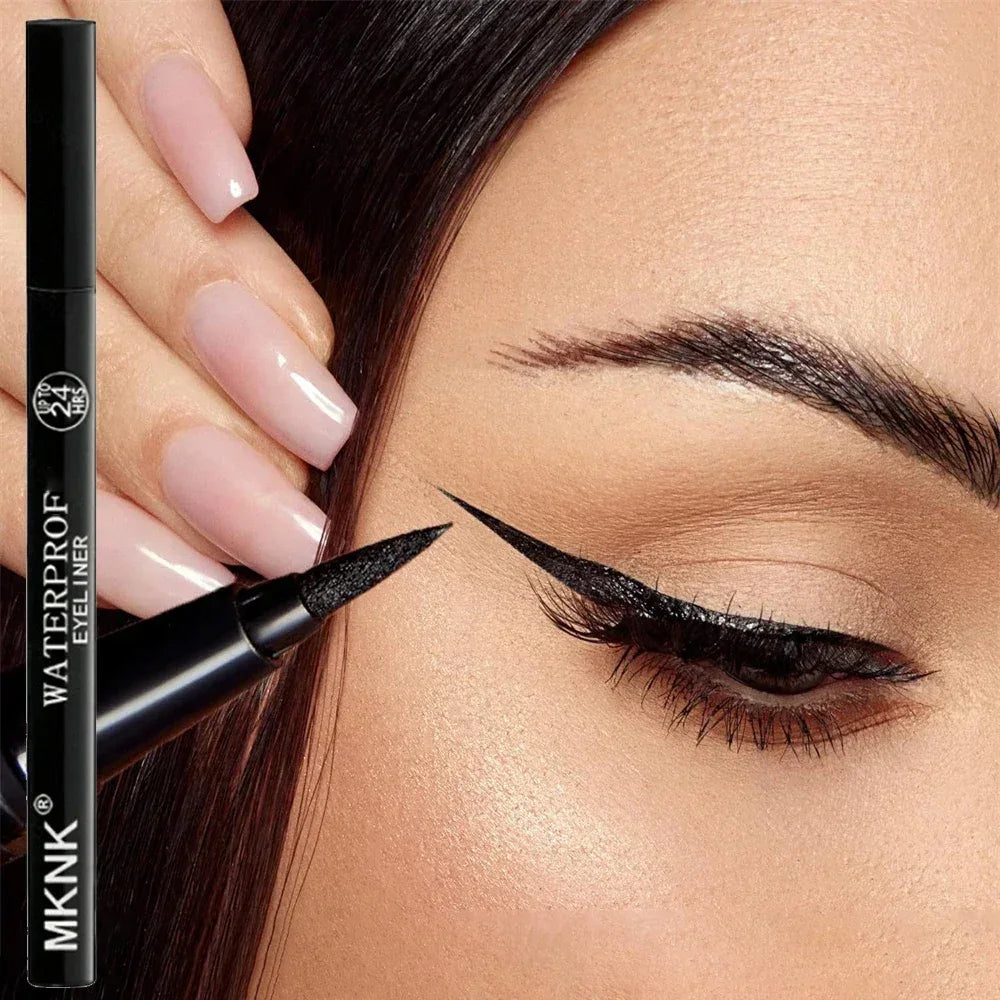 Blushimmer waterproof liquid eyeliner pen with quick-dry, long-lasting, matte finish, anti-smudge eye makeup for precise application