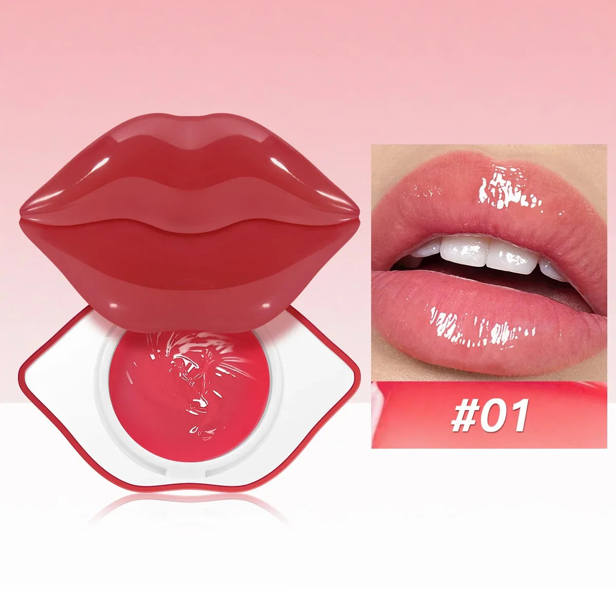 Blushimmer Korean Lip Sleeping Mask in a small jar, featuring a smooth, hydrating gel for dry, chapped lips overnight repair.