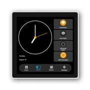 Tuya Smart Life 4-inch Full Touch Screen with 4-way Load and Scenario Control 2-in-1 Full Screen European Standard Smart Switch