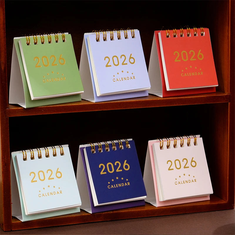 Mini 2026 Calendar Office School Supplies Calendar Desk Calendar monthly Planner Desk Accessories Decor Record Office Stationery