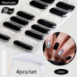 Blushimmer Harunouta 4-piece set of nude pink gradient jelly semi-cured gel nail strips with waterproof nail stickers and nail lamp