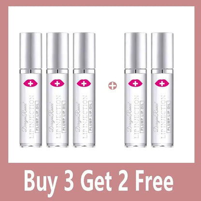Blushimmer instant volumising lip plumper oil and gloss with moisturizing and anti-wrinkle properties, enhancing lips' fullness and shine.
