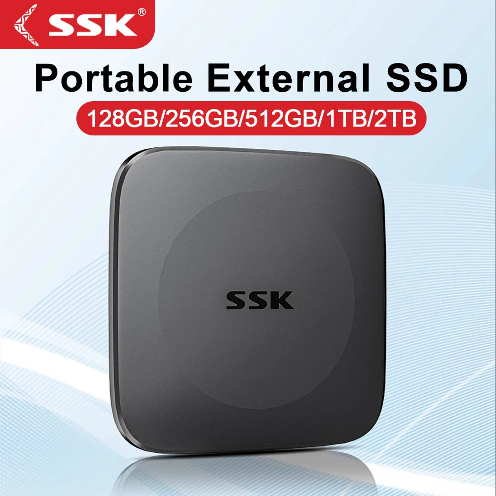 SSK External Storage Drive External Solid State Drives 1T Portable Hard Drive Type C External Storage for Laptop Drive Iphone 16
