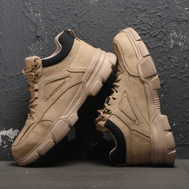 Steel Toe Safety Shoes Men, Anti-Puncture Anti-Smash Non Slip Industrial Work Boots Lightweight Breathable Protective Shoes