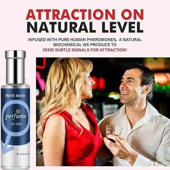 Blushimmer men's pheromone cologne bottle with sleek design, infused with scent to boost charisma and confidence for dating.