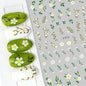 Elegant Butterfly Nail Manicure Stickers Blue Butterflies Leopard Retro Flowers Adhesive Decal Wedding Charm Manicure Tips