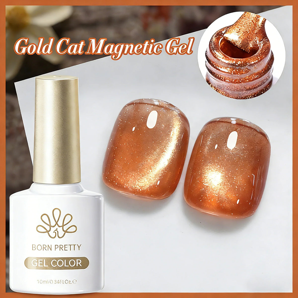 Born Pretty 117 Colors cat magnetic gel nail polish, 10ml, semi-permanent varnish for stunning manicure and full coverage nails.