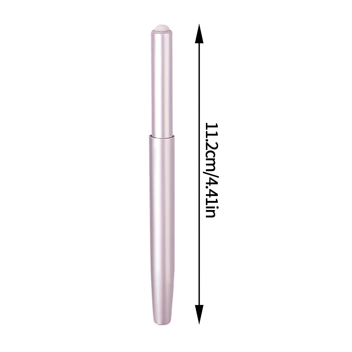 Blushimmer 2-pack telescopic lip brush with round head, portable lipstick and lip liner applicator for professional makeup application