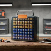 Battery Storage Organizer Holds 72 AA AAA Batteries Battery Box Case Garage Container Home Drawer Organization Dispenser Holder