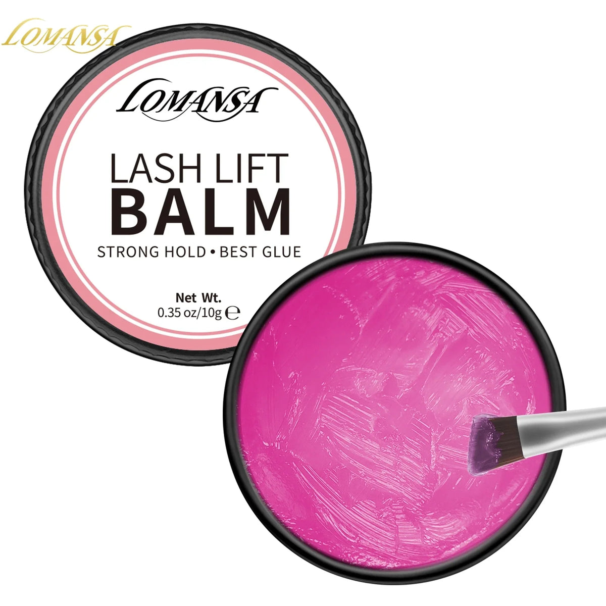 Blushimmer Lomansa Korean lash lift glue balm and adhesive for eyelash perming and curling, 5/10g treatment product.