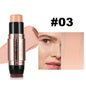 Blushimmer Handaiyan double head highlighter stick with natural waterproof formula, silky smooth nose shadow and concealer makeup.