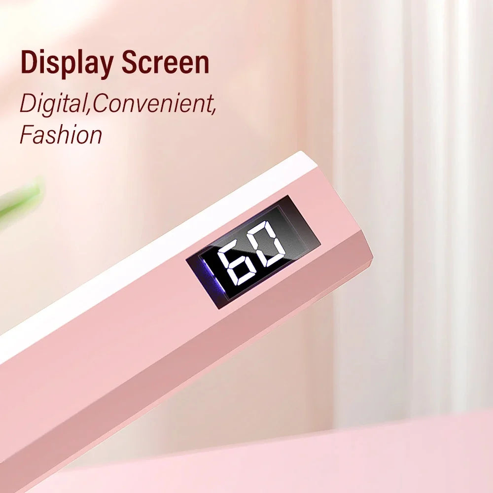 YIKOOLIN Convenient Handheld Nail Dryer Lamp UV/LED Nail Curing All Gel Polish Nail Art Tool Nail Art Convenient Nail Lamp